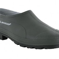 Dunlop-UNISEX-Green-Slip-On-gardening-shoes-Clogs-Low-Cut-Wellies-Uk10-0