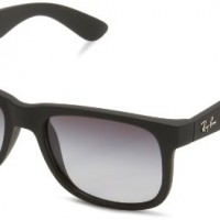 Ray-Ban-RB4165-JustinWayfarer-Sunglasses-51-mm-6018G-Rubber-Black-Gray-Gradient-Lens-0