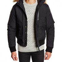Schott-Nyc-Mens-TORNADO-Parka-Hooded-Long-Sleeve-Jacket-Black-Large-Manufacturer-size-L-0